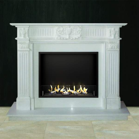 Биокамин в мраморном портале Firezo Fresco
