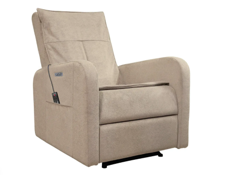 Массажное кресло реклайнер с электроприводом FUJIMO E-COMFORT CHAIR F3005 FEF Ваниль (Sakura 4)